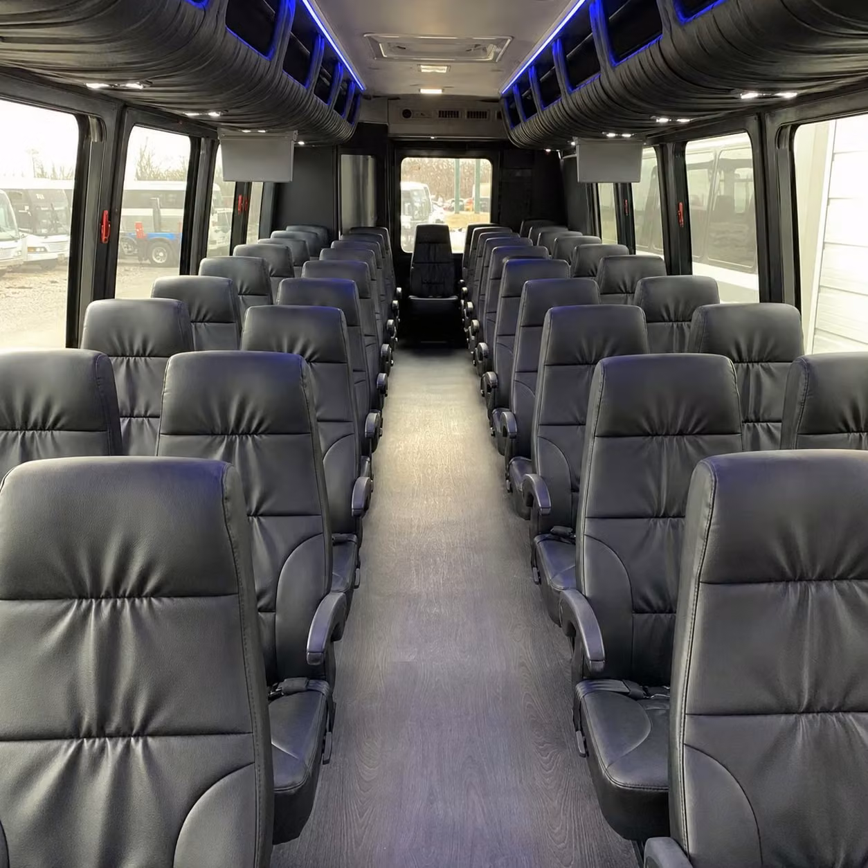 28 passenger minibus inside