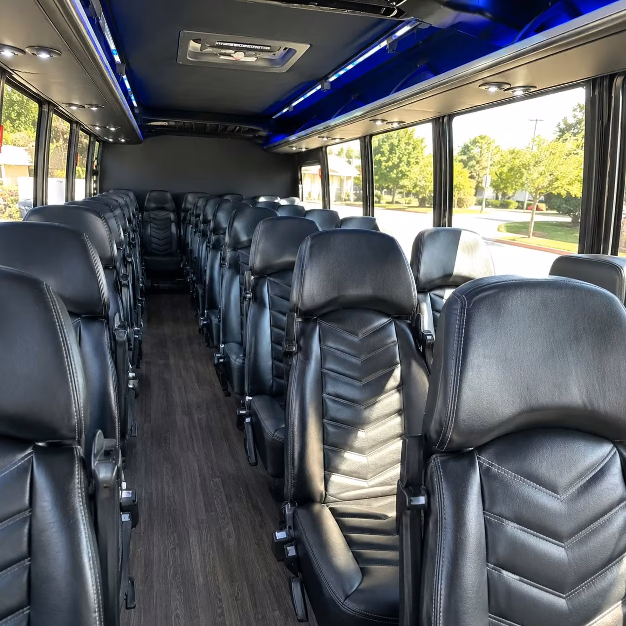 30 passenger minibus interior