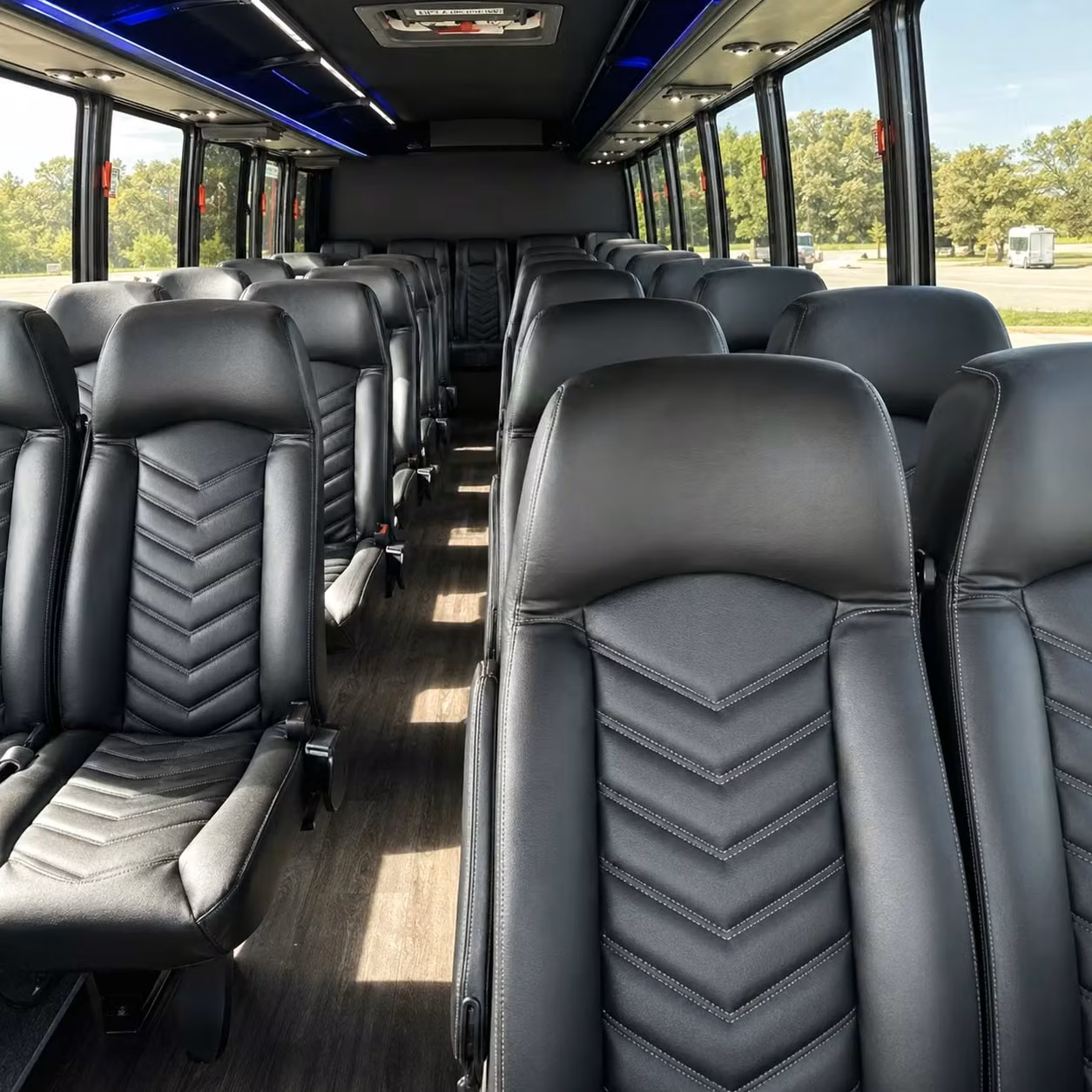 corporate event bus rentals in sterling heights