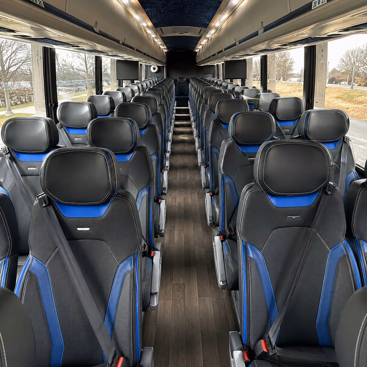 keep your sterling heights workforce connected across multiple job sites with charter bus rentals