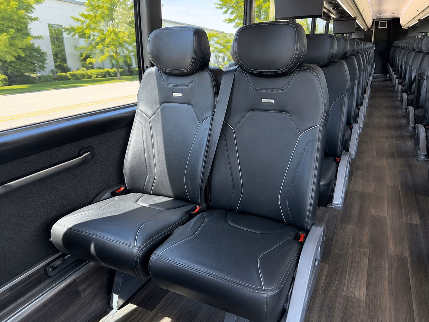 sterling heights wedding shuttle bus rentals for ceremony and reception transportation